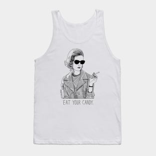 Betty "Eat Your Candy" Original B/W Design Tank Top